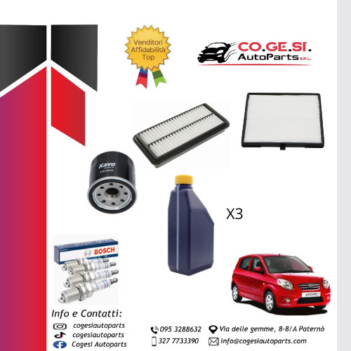 Kit tagliando olio - +, 3l
